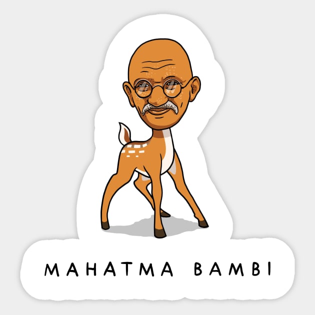 MAHATMA BAMBI Sticker by RogerHaus